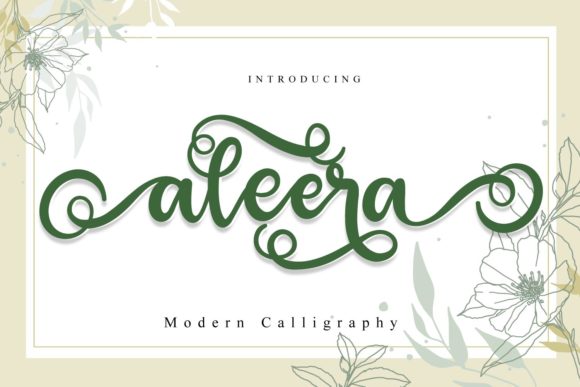 Aleera: Elegant Script for Craft Projects