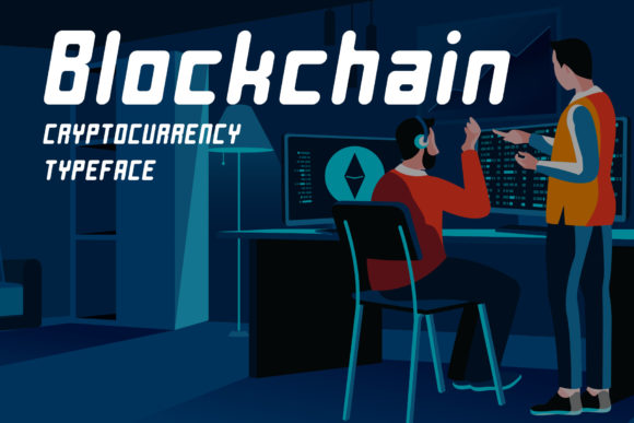 Blockchain Font: Bold Script for Web Design