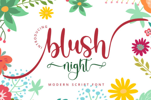 Blush Night Font Review