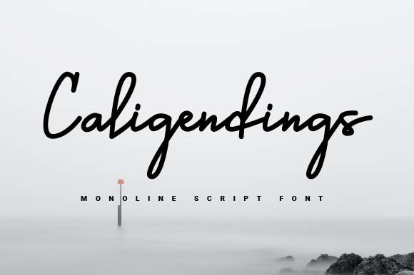 Caligendings: Elegant Handwritten Font