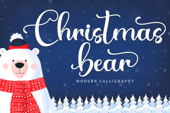 Christmas Bear Font for Festive Campaigns