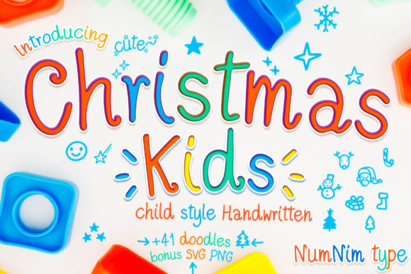 Christmas Kids Font for Holiday Design