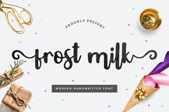 Frost Milk Font for Web Design