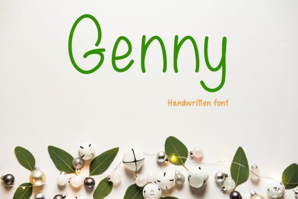 Genny: A Handwritten Font for Web Design
