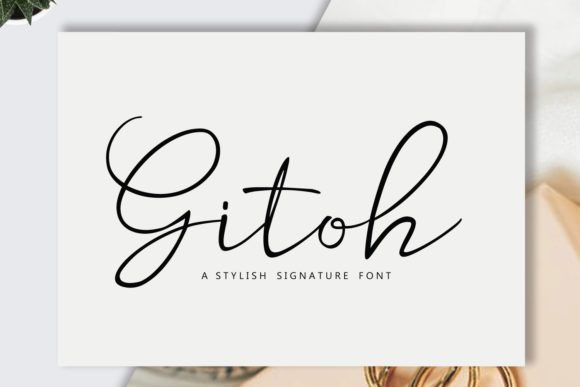 Gitoh: A Handwritten Font for Polished Branding