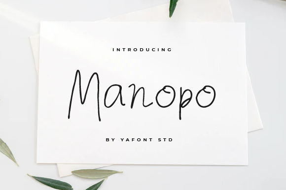 Manopo: A Handwritten Font for Web Design