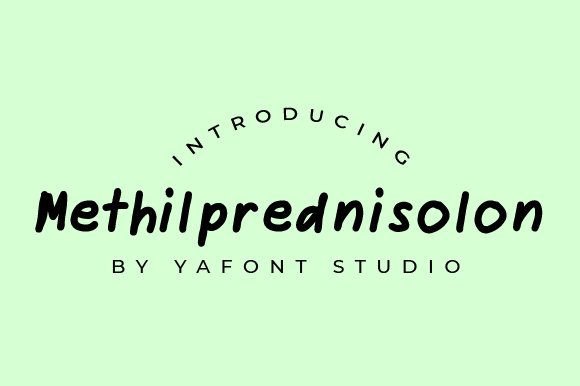 Methilprednisolon: A Handwritten Font for Elegant Design