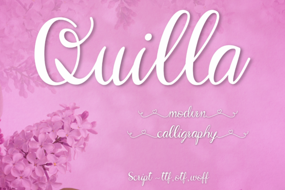 Quilla: A Sweet Handwritten Font