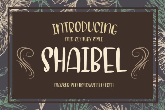 Shaibel: A Stylish Handwritten Font