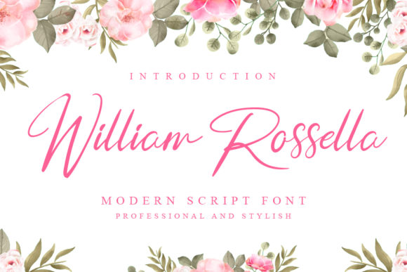 William Rossella: A Delicate Script Font